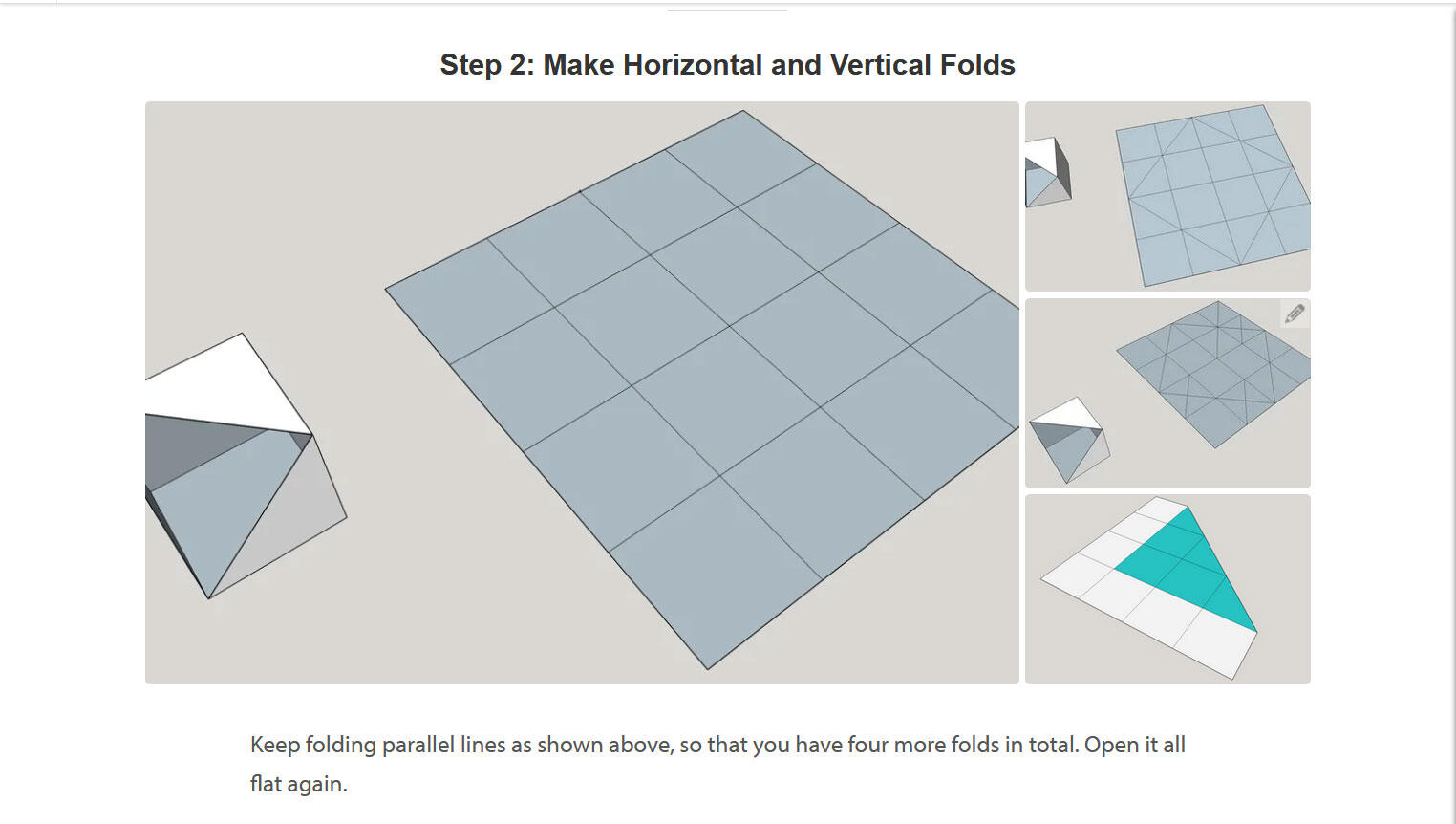 Instructable, used Google Sketchup to make a tutorial for origami