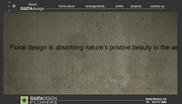 Gileta Design flash website