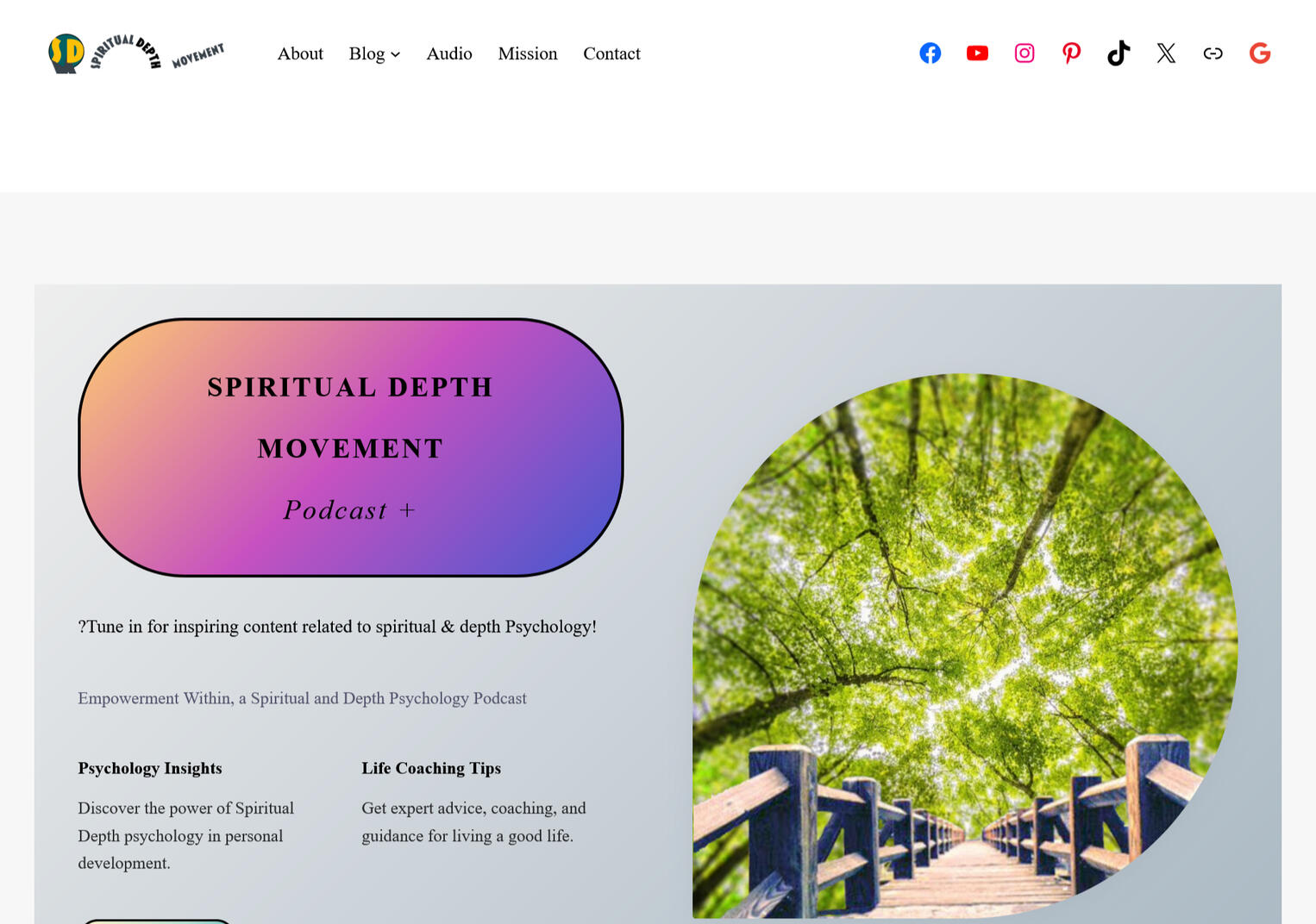 Spiritual Depth Movement is a podcast for job coaches, therapy, and spiritual or depth psychology